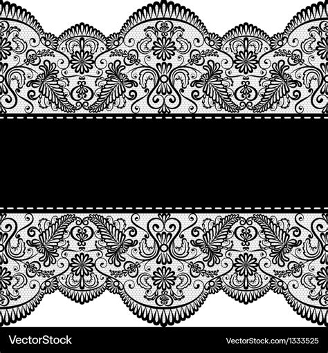 Lace border Royalty Free Vector Image - VectorStock