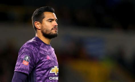 Manchester United goalkeeper Sergio Romero escapes injury after ...