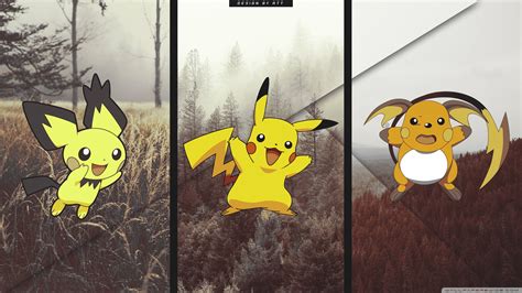 Pichu Pikachu Raichu Evolution