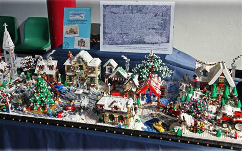 Large LEGO Winter Village display - All About The Bricks