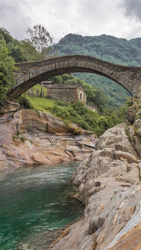 Ponte dei Salti bridge in Lavertezzo, Switzerland - Spotlight Photos