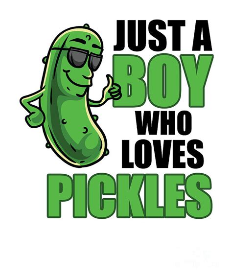 Funny Pickle Boy Lover Gift Just A Boy Who Loves Pickles Tapestry - Textile by EQ Designs | Fine ...