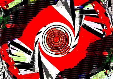 digital artwork Red Abstract Art, Black White Red, Digital Artwork