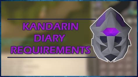 [OSRS] Kandarin Achievement Diary Requirements and Rewards | Everything You Need To Know - YouTube