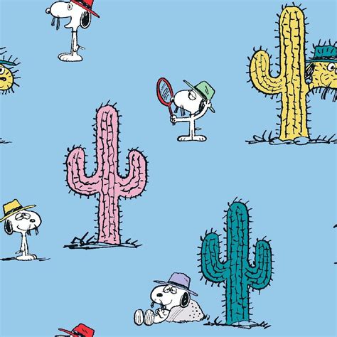 Springs Creative Peanuts Snoopy Spike Cactus Blue Premium | Etsy