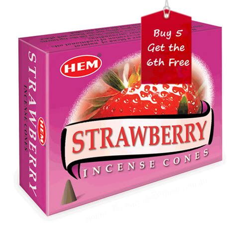 Strawberry Hem Incense Cones