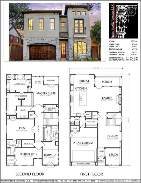 Single Family 2 Story Houses, Home Plans Online, Unique House Floor Pl | Two story house plans ...