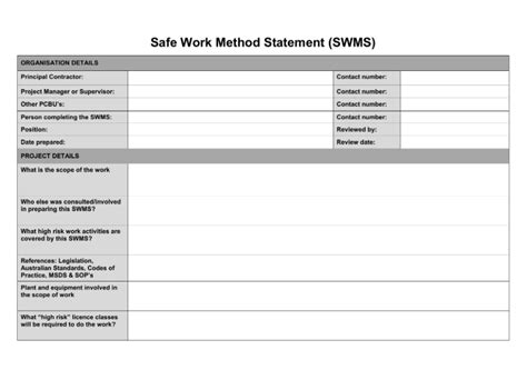 Electrical Swms | Best Electrical Swms Template 2021