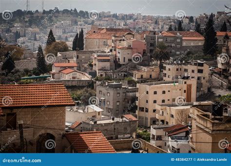 Roofs of Old City in Nazareth Stock Image - Image of palestin ...