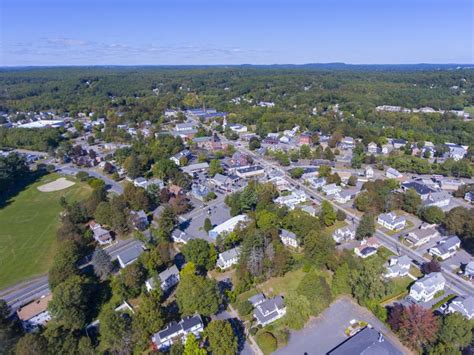 Ashland Town Center Aerial View, MA, USA Stock Image - Image of england, drone: 192917845