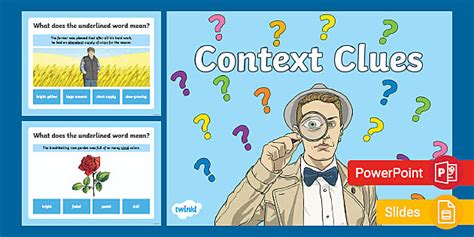 Context Clues PowerPoint & Google Slides Game for 3rd-5th Grade