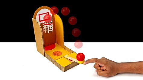 How To Make Simple Basketball Desktop Game From Cardboard - YouTube