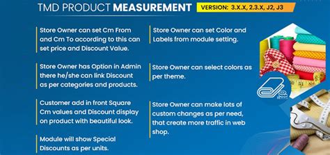 Opencart - Product Measurement