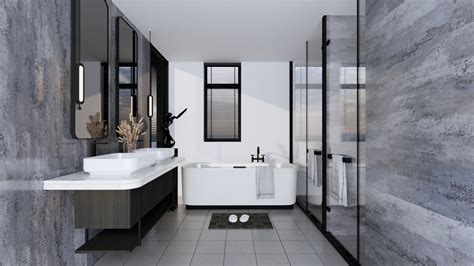 1MTR LAVA GRAPHITE 2.4m Shower Wall Panels Bathroom PVC Cladding (10mm ...