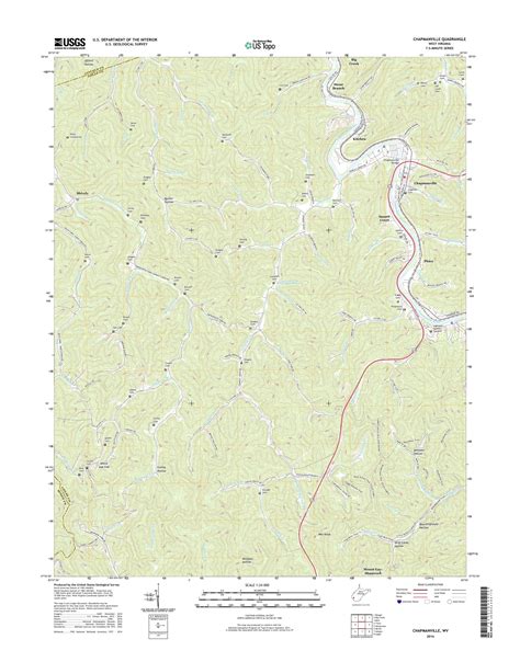 MyTopo Chapmanville, West Virginia USGS Quad Topo Map