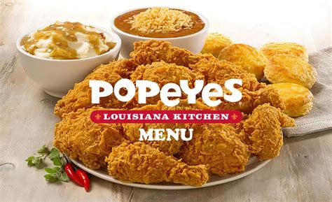 Popeyes Menu With Pricing, Joy of the Best Taste Menu at Popeyes Chicken