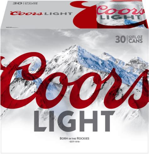 Coors Light Beer, 30 cans / 12 fl oz - City Market