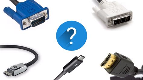 Difference Between HDMI, VGA, DisplayPort, DVI, Thunderbolt, And MHL