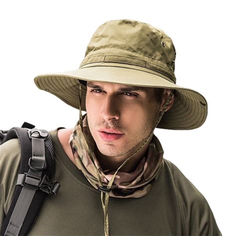 XBTCLXEBCO Sun Protection Hat Summer Men Outdoor Bucket Wide Brim ...