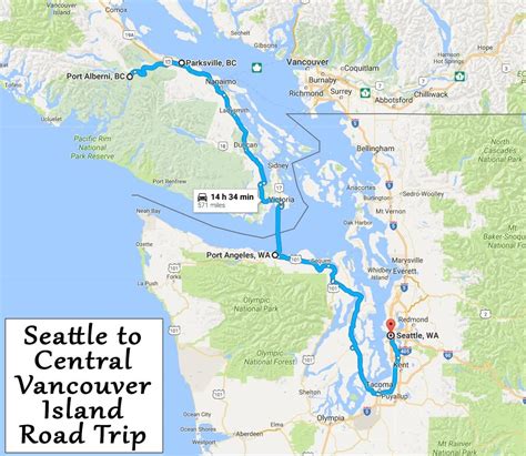 Vancouver island driving map - Vancouver island map driving distances ...