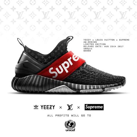 YEEZY x VUITON x SUPREME Aw Design concept 2017 Limited edition ...