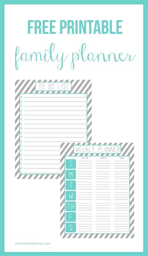 2015 free printable family planner - I Heart Nap Time