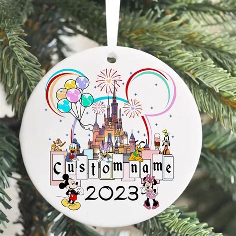 Personalized Disney Ornaments, Disneyland Ornaments, Mickey and Friends ...