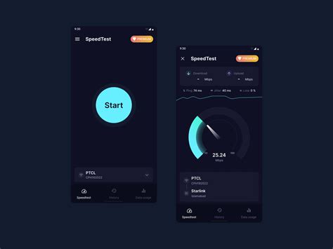 Internet Speed Test Mobile App by Umar Islam on Dribbble