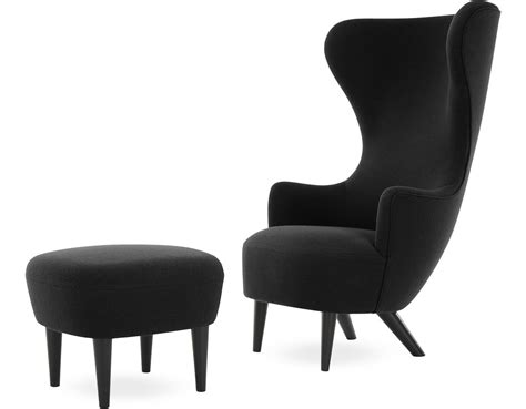 Wingback Lounge Chair & Ottoman - hivemodern.com