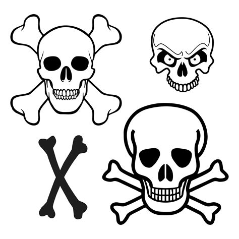 Printable Picture Of Skull And Crossbones