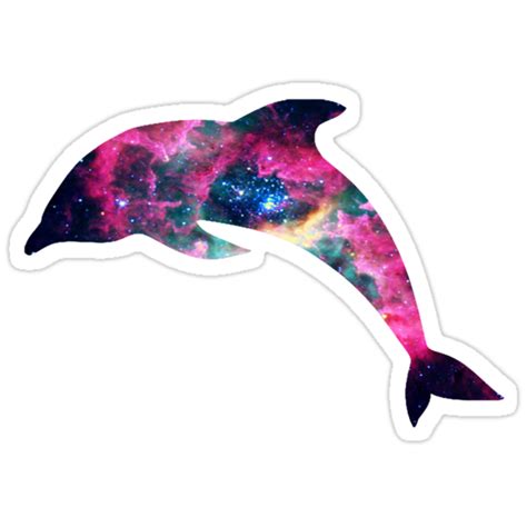 "Galaxy in a Dolphin" Stickers by MariaMenduni | Redbubble