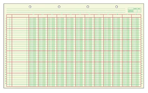 Adams Analysis Pad 14 x 8 12 50 Pages 50 Sheets 12 Columns Green - Office Depot