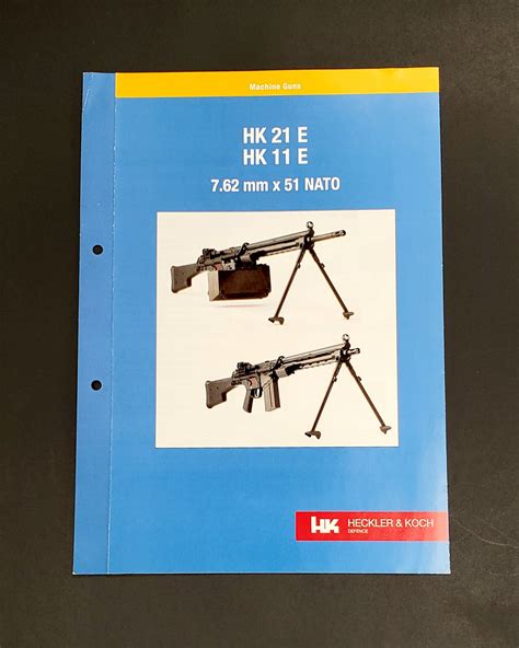 Heckler and Koch Catalog Insert - HK21E / HK11E