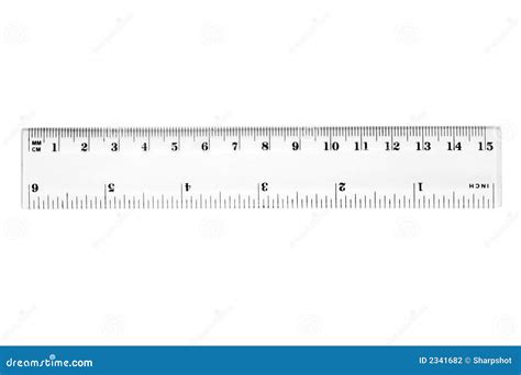 A 15 cm ruler. stock photo. Image of imperial, small, isolated - 2341682