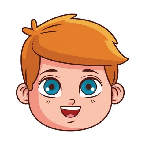 Premium Vector | Cute boy face cartoon | Cute cartoon faces, Cartoon ...