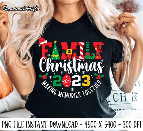 Family Christmas 2023 Png, Family Png, Christmas Matching Family Png ...