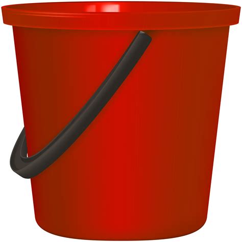 Red Bucket PNG Clip Art - Best WEB Clipart