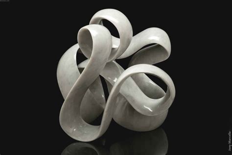 Meddling Ribbons Redefined by Joey Marcella Marble Sculptures