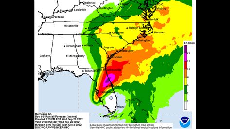 Hurricane Ian track may bring 10 inches of rain to NC coast | Raleigh ...