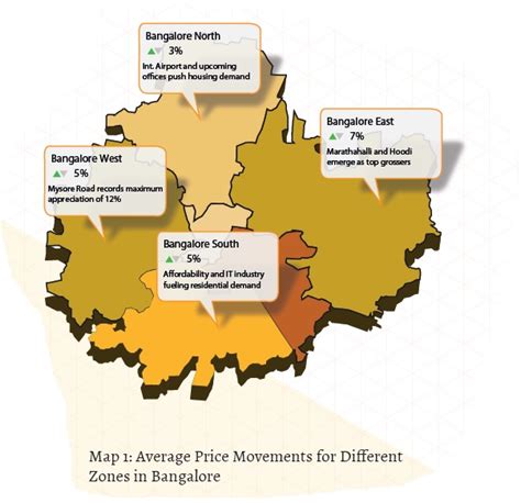 Bangalore North South East West Map - Middle East Map