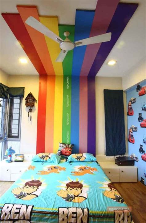 Free Rainbow Colored Room With DIY | Home decorating Ideas