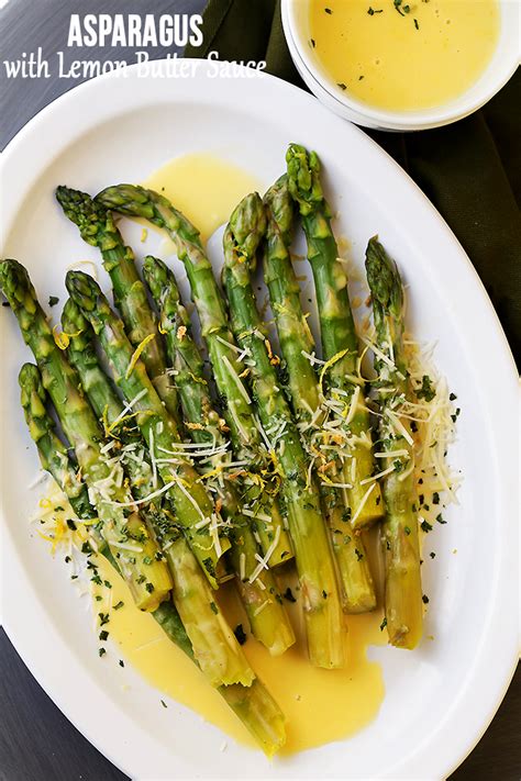 Asparagus with Lemon Butter Sauce Recipe - Diethood