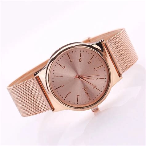 Aliexpress.com : Buy 2017 Luxury Gold Rose Gold Women Stainless Steel Quartz Wrist watch woman ...