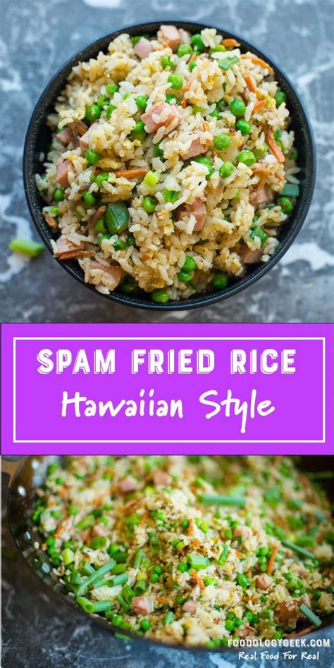 Hawaiian Spam Fried Rice – An Island Classic - Foodology Geek (With images) | Spam fried rice ...