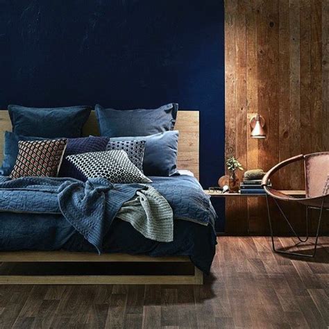 Top 50 Best Navy Blue Bedroom Design Ideas - Calming Wall Colors Dark Blue Bedrooms, Navy ...