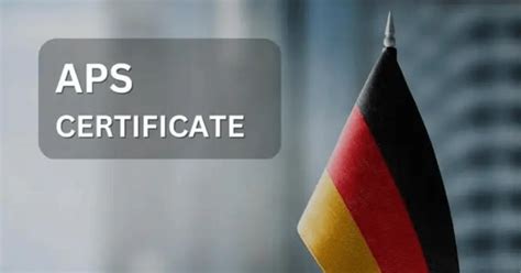 APS Certificate for Indian Students German Visa