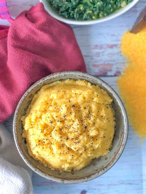 Creamy Polenta Recipe - Savory Cornmeal Porridge by Archana's Kitchen