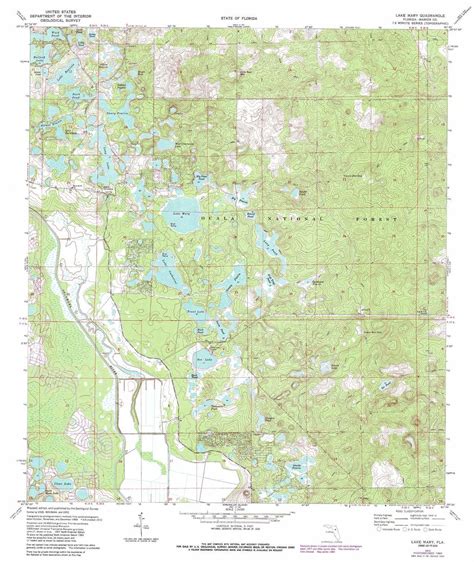 Lake Mary Topographic Map, Fl - Usgs Topo Quad 29081A7 - Lake Mary Florida Map - Printable Maps