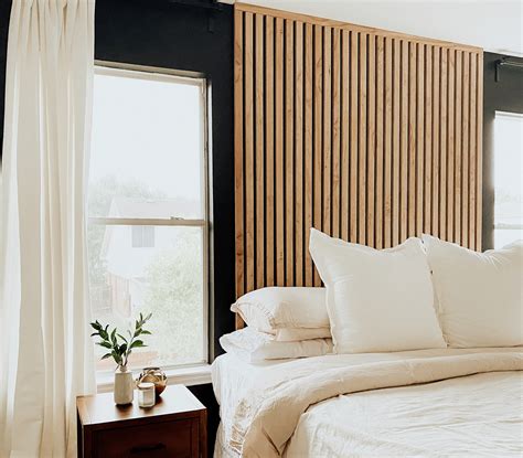 Bedroom Refresh (Part 2) DIY Vertical Wood Slat Wall