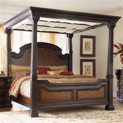 Grand Estates California King Canopy Bed - Beds - by Modern Furniture Warehouse